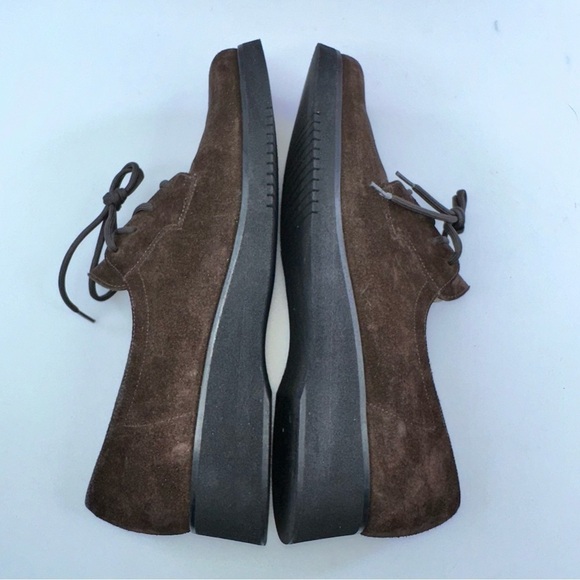 Salvatore Ferragamo Women’s Brown Suede Atto Oxford Dress Shoes 7.5 - Picture 2 of 10
